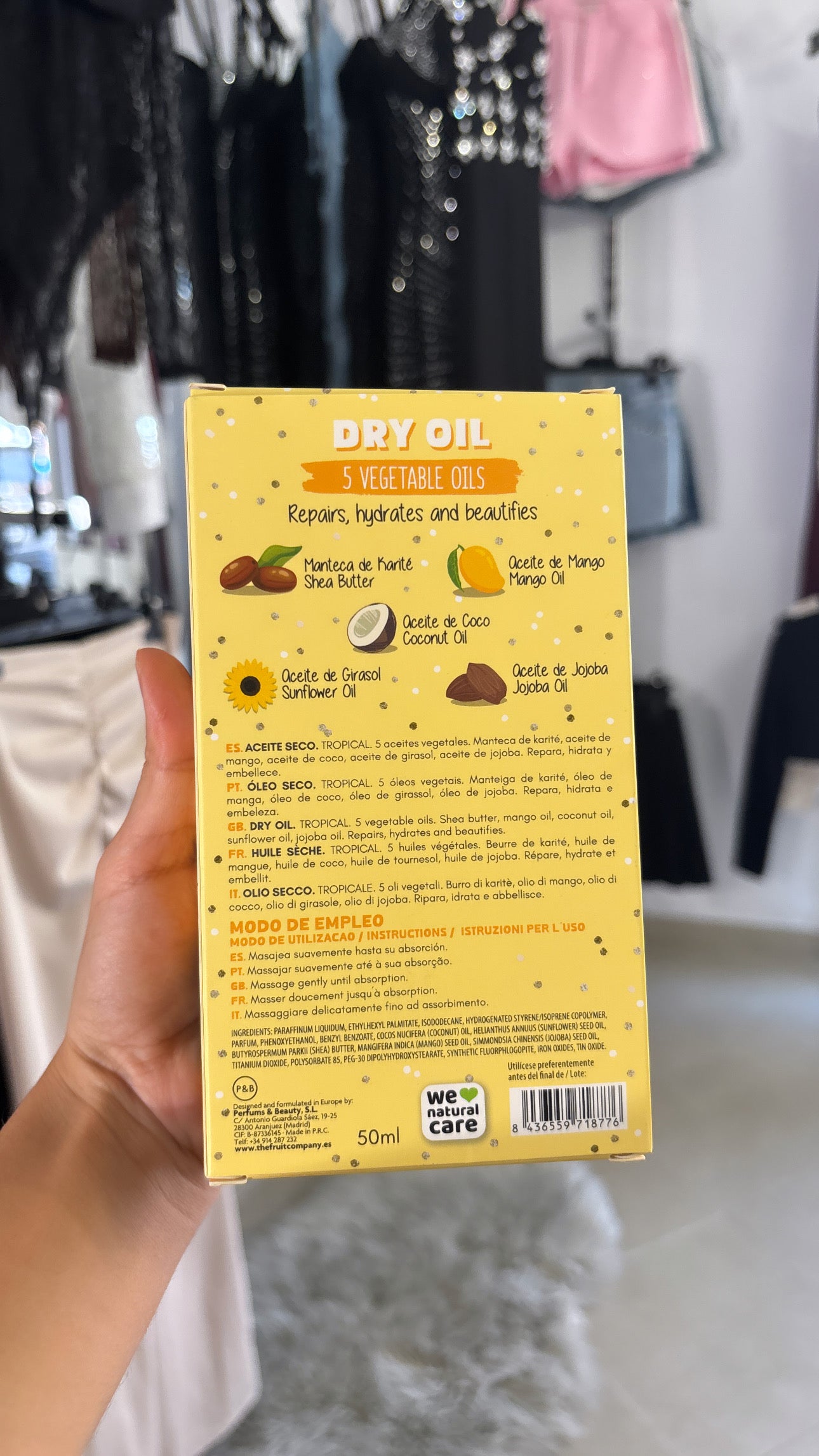 Aceite en seco Tropical